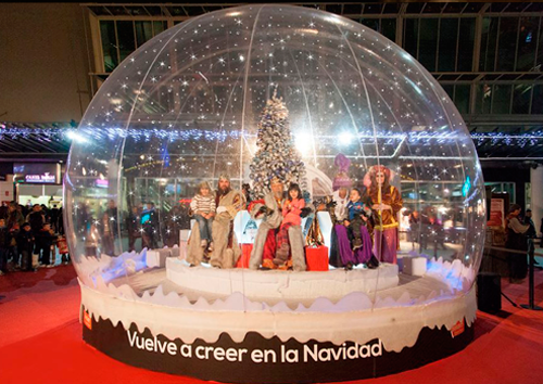 PHOTOCALL NAVIDEÑO BOLA DE NIEVE